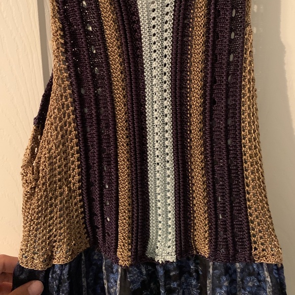 Free People CROCHETED MINI DRESS medium - Picture 6 of 10